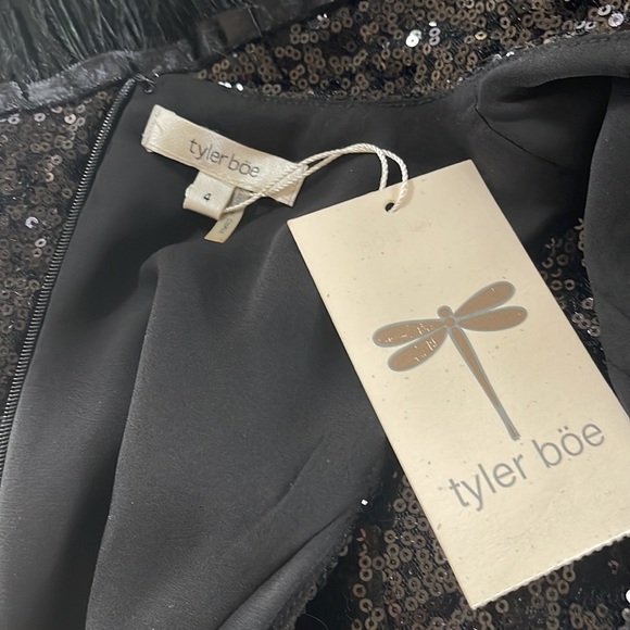 NWT Tyler Boe Sequin Feather Top - Picture 7 of 8